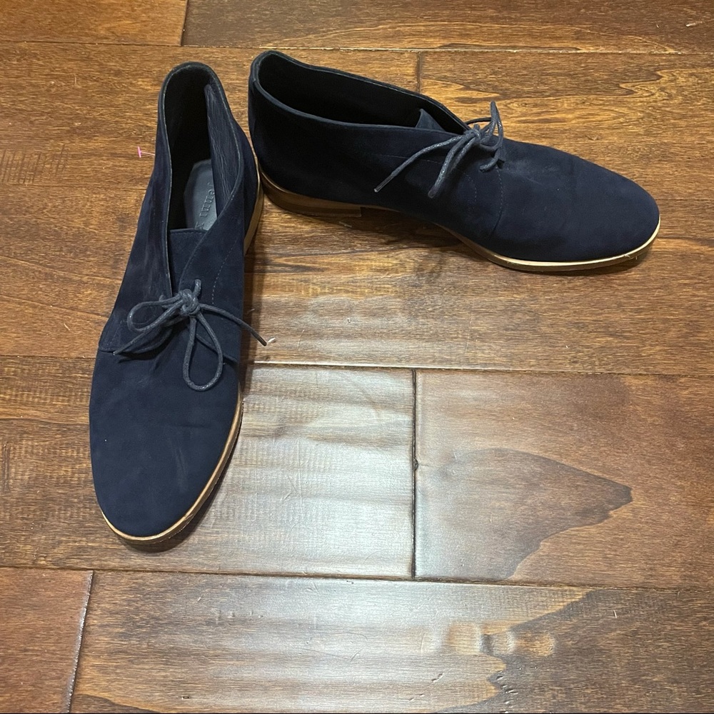 Jenni Kayne  Desert Suede Navy Blue Boots Size 38.5 (8.5)